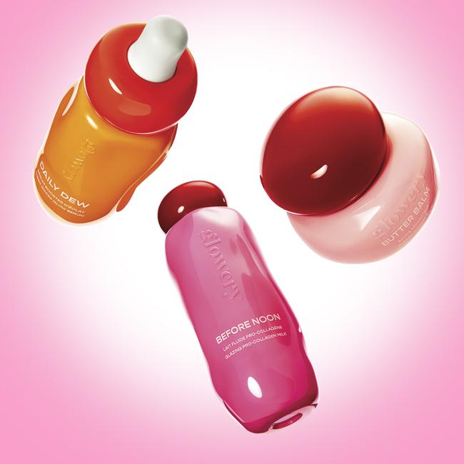 Daily Dew, Before Noon y Butter Balm, tres de los productos más vendidos de Glowery.